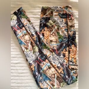 NWOT Star Wars OS unique Leggings R2D2 C-3PO OBI WAN